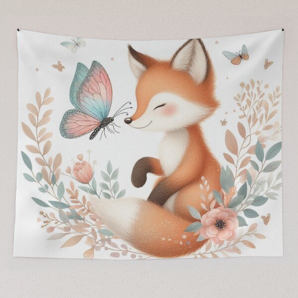 Item preview, Storybook Woodland Babies Fox And Butterfly designed and sold by J-CCreations.