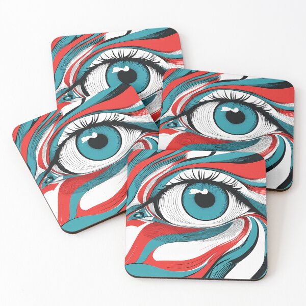 Item preview, Psychedelic Face- Abstract Surreal Art III designed and sold by Abystoic.