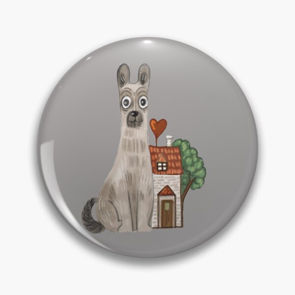 Item preview, I'm saving money for a house for my dog and me, dog and a house, gray dog,  designed and sold by Dormitria.