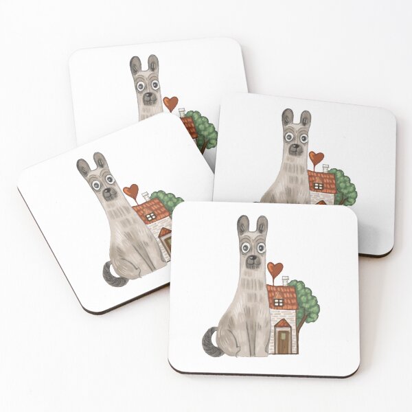 Item preview, I'm saving money for a house for my dog and me, dog and a house, gray dog,  designed and sold by Dormitria.