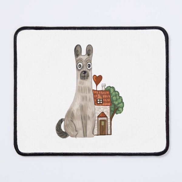Item preview, I'm saving money for a house for my dog and me, dog and a house, gray dog,  designed and sold by Dormitria.