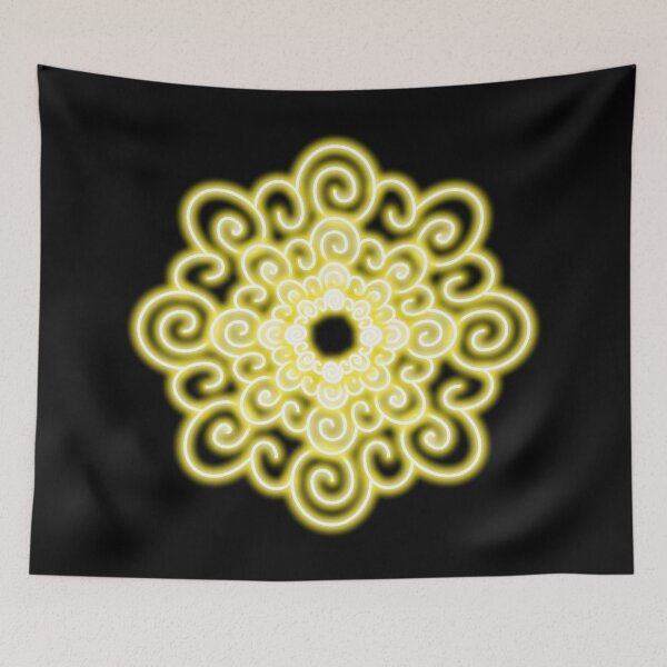 Item preview, Neon effect sun design #3 black background designed and sold by PEB-creative24.