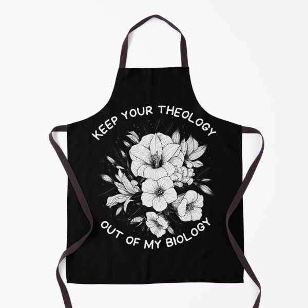 Item preview, Keep Your Theology Out of My Biology Floral designed and sold by TomFrontierArt.