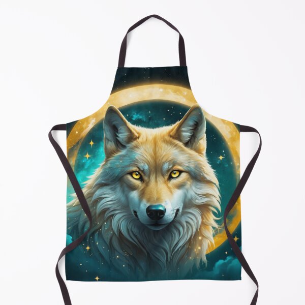 Item preview, Ethereal Turquoise Celestial Wolf designed and sold by RebelPaintBrush.