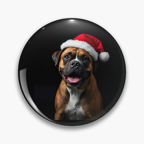 Item preview, Merry Christmas Boxer with Santa hat  designed and sold by Kaleddis.