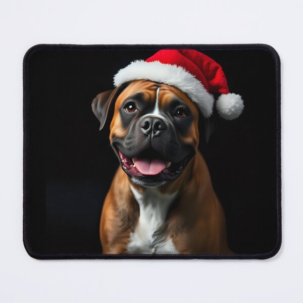 Item preview, Merry Christmas Boxer with Santa hat  designed and sold by Kaleddis.