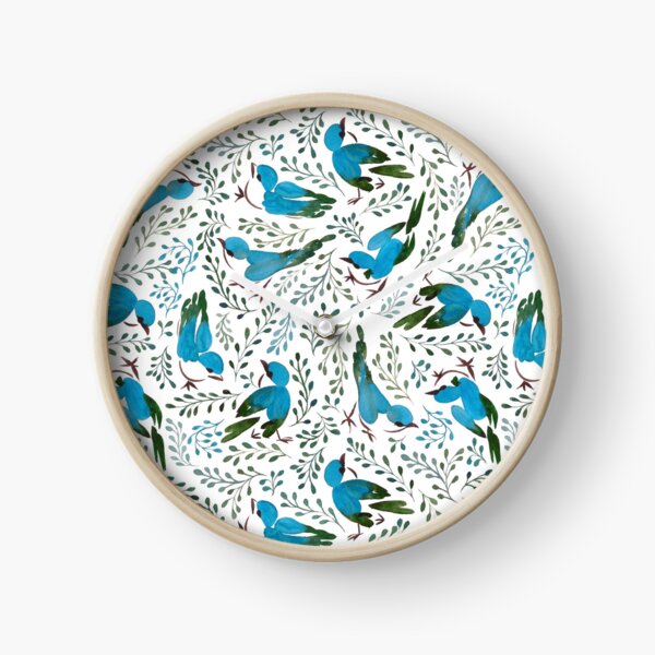 Birds in summer Clock