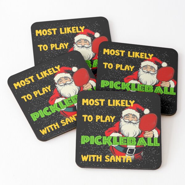 Item preview, Most Likely to Play Pickleball with Santa designed and sold by Klaudesign.