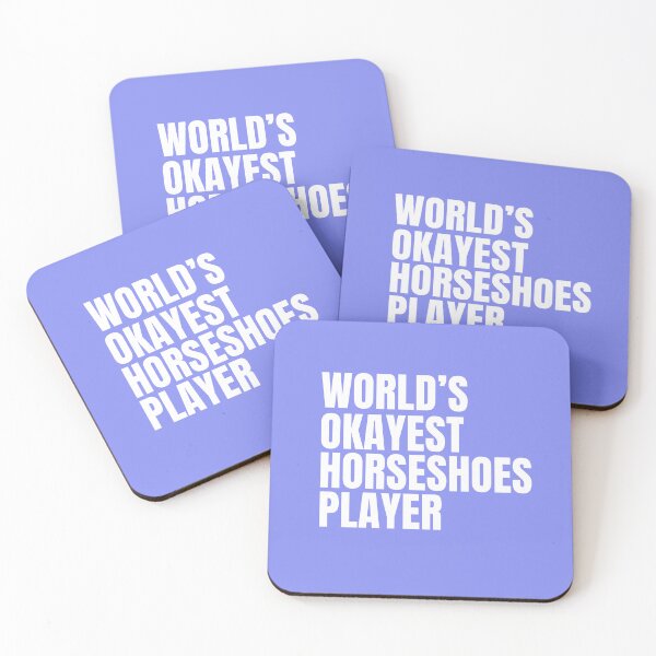 Item preview, World's Okayest Horseshoes Player - White designed and sold by Cutsandsparks.