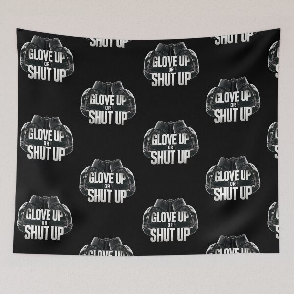 Item preview, Glove Up or Shut Up Boxing and MMA Motivation Tee designed and sold by BlankCanvasHaHa.