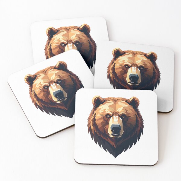 Item preview, Powerful Angry Kodiak Bear Close-Up Art designed and sold by VibeTCreations.