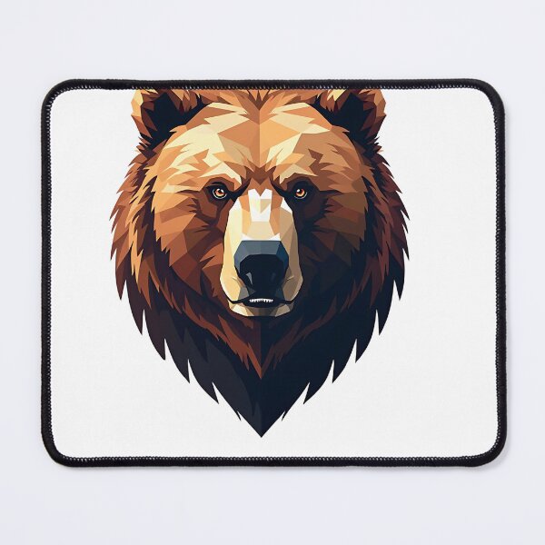 Item preview, Powerful Angry Kodiak Bear Close-Up Art designed and sold by VibeTCreations.