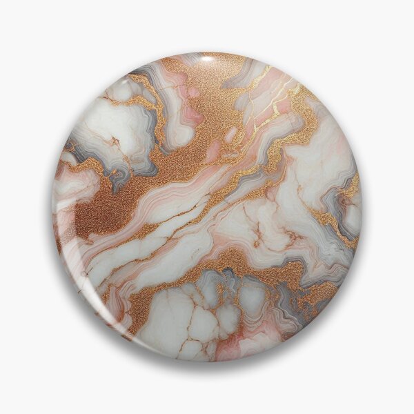 Item preview, Pink Marble Artwork with Gold Detail Texture designed and sold by maulaniism.