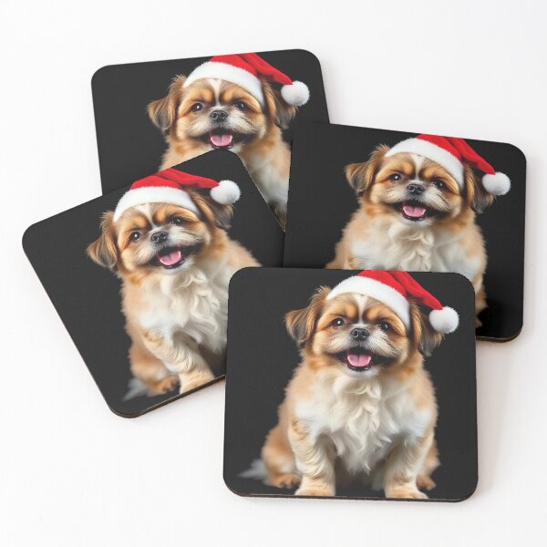 Artikelvorschau, Frohe Weihnachten Shih Tzu mit Weihnachtsmütze entworfen und verkauft von Kaleddis.