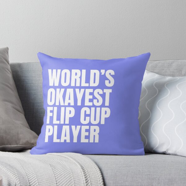Item preview, World's Okayest Flip Cup Player - White designed and sold by Cutsandsparks.