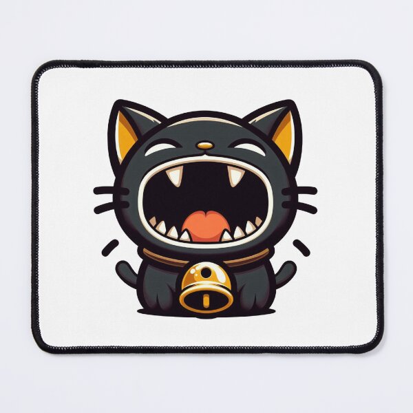 Item preview, Black Cat Meowing, designed and sold by CeammiShop.