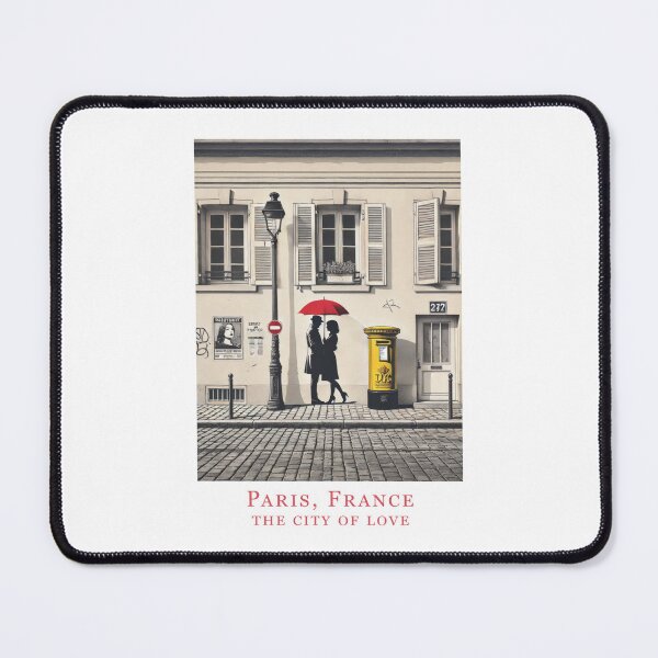 Item preview, Vintage Minimal Retro Travel Poster – Paris, City of Love - France designed and sold by pod24.