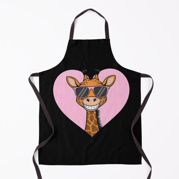 Item preview, Cool Smiling Giraffe with Sunglasses and Pink Heart designed and sold by Pastel-Pulse.