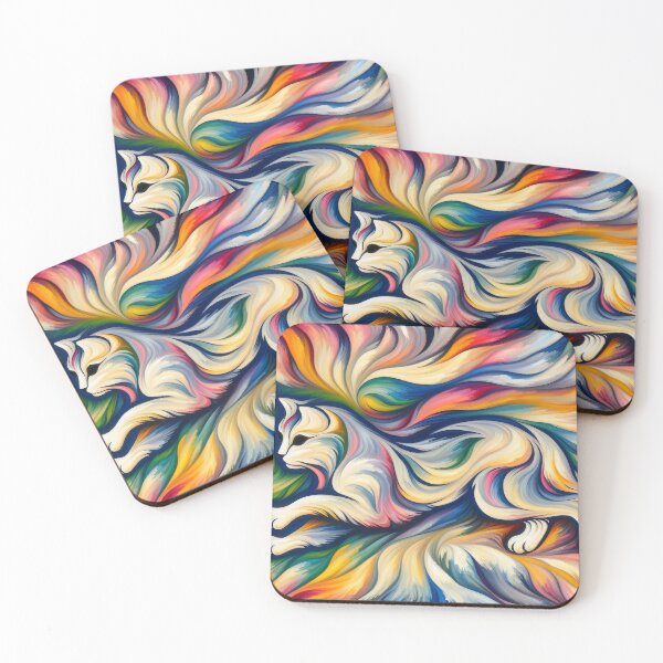 Item preview, Abstract Hand-Smeared Cat designed and sold by designssamaya.