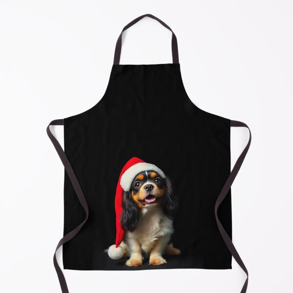 Item preview, Merry Christmas Cavalier King Charles Spaniel with Santa hat  designed and sold by Kaleddis.