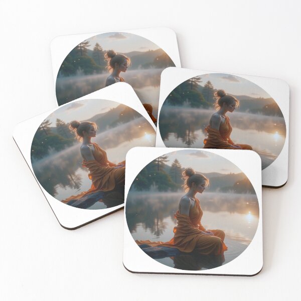 Item preview, Just Sit - Zen Woman Meditating # 2 designed and sold by Second Draft Visuals.