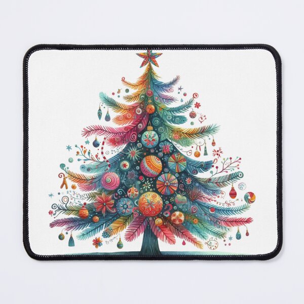 Item preview, Whimsical Wonder: Colorful Christmas Tree of Joy designed and sold by TeetasticBtque.