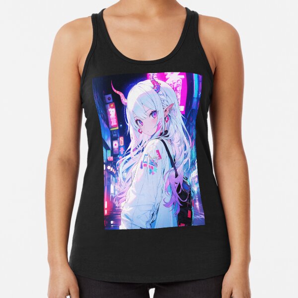 Item preview, Cute anime demon girl designed and sold by iWallGlow.