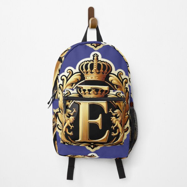 Item preview, a luxurious, gold-plated emblem with a prominent letter "E" at its core Sticker designed and sold by ShihawyAhmad.