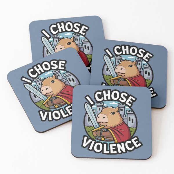Item preview, I Chose Violence Medieval Capybara Warrior designed and sold by MonkiFlipp.