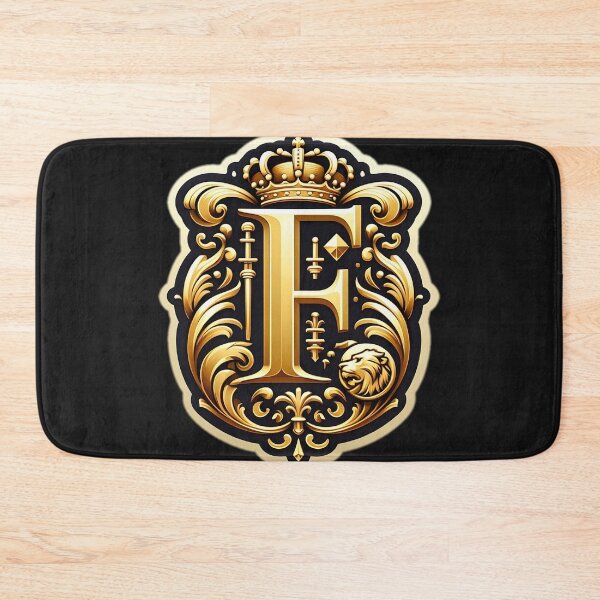 Item preview, a regal and ornate crest featuring a prominent letter "F" designed and sold by ShihawyAhmad.