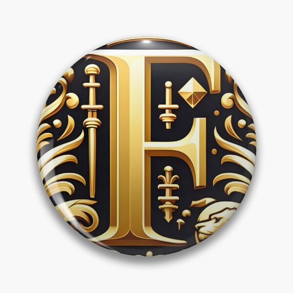 Item preview, a regal and ornate crest featuring a prominent letter "F" designed and sold by ShihawyAhmad.