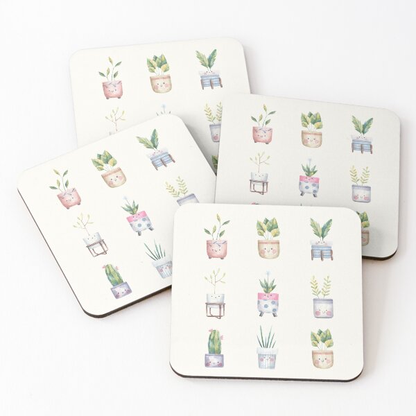 Item preview, Cute House Plant Set - Watercolor - Plant Lovers designed and sold by patternjp.