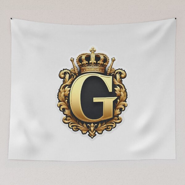 Item preview, a regal and ornate crest featuring a prominent letter "G" designed and sold by ShihawyAhmad.