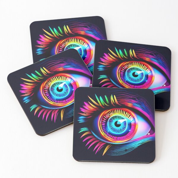 Item preview, Neon Eye Dream designed and sold by Health And Fitness Posts e-Store.
