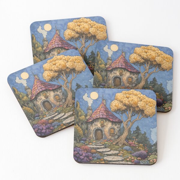 Item preview, fairy house and tree, designed and sold by GalynaLB.