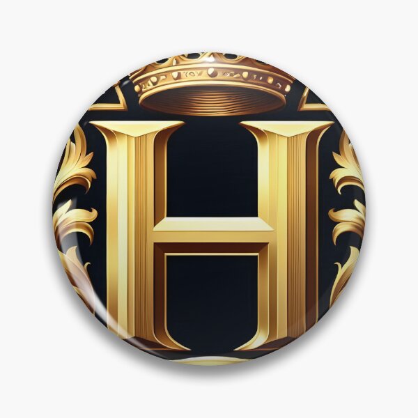 Item preview, a regal and ornate crest featuring a prominent letter "H" designed and sold by ShihawyAhmad.