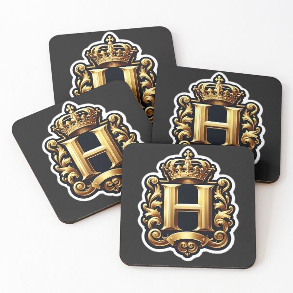 Item preview, a regal and ornate crest featuring a prominent letter "H" designed and sold by ShihawyAhmad.
