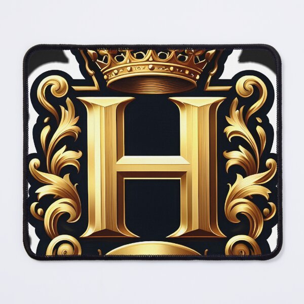 Item preview, a regal and ornate crest featuring a prominent letter "H" designed and sold by ShihawyAhmad.