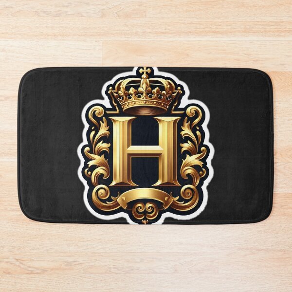 Item preview, a regal and ornate crest featuring a prominent letter "H" designed and sold by ShihawyAhmad.