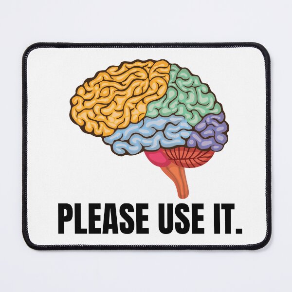Item preview, The Brain - Please Use It. designed and sold by PIXEL POP DESIGNS - Beyond the Norm!.