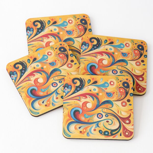 Item preview, Boho Bliss - Vibrant Folk Art Design designed and sold by Playing In Mud.