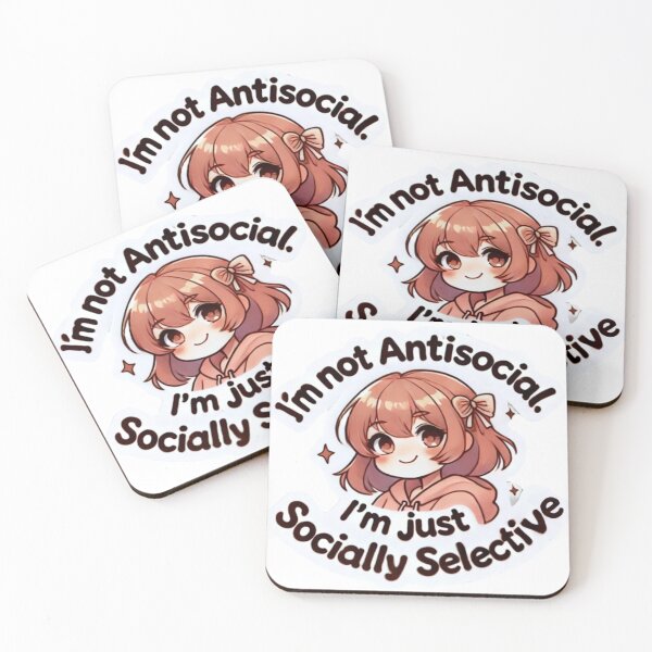 Item preview, Not Antisocial, Just Choosey designed and sold by cherryfoxy24.