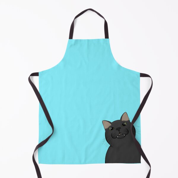 Item preview, Goofy black cat designed and sold by ashstash.