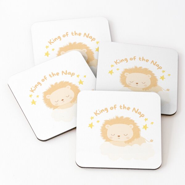 Item preview, King of the Nap - Cute Sleeping Lion Minimalist Baby Clothing & Nursery Decor designed and sold by angelaaiproject.
