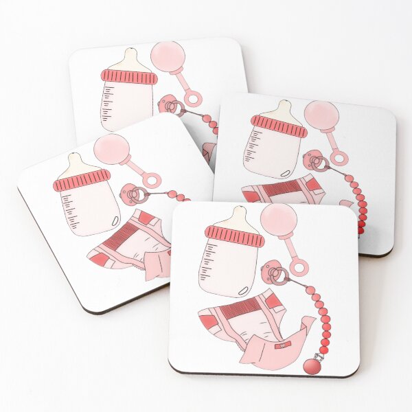 Item preview, Baby product patterns (pink) designed and sold by Artistkhg.