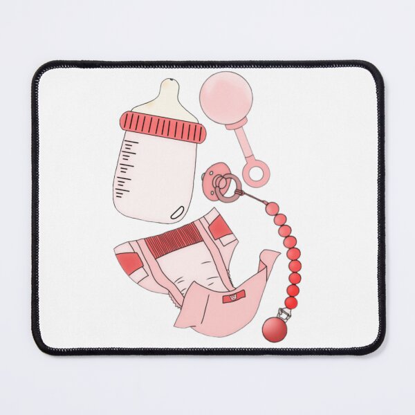 Item preview, Baby product patterns (pink) designed and sold by Artistkhg.
