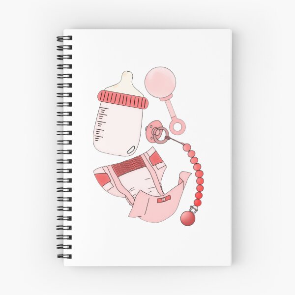 Item preview, Baby product patterns (pink) designed and sold by Artistkhg.
