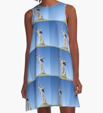 Vestido acampanado Estatua de mujer