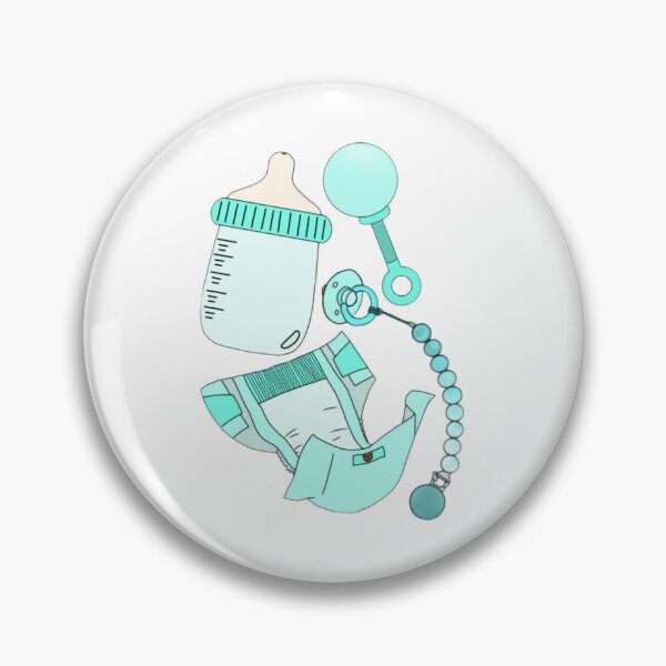 Item preview, Baby product patterns (teal) designed and sold by Artistkhg.