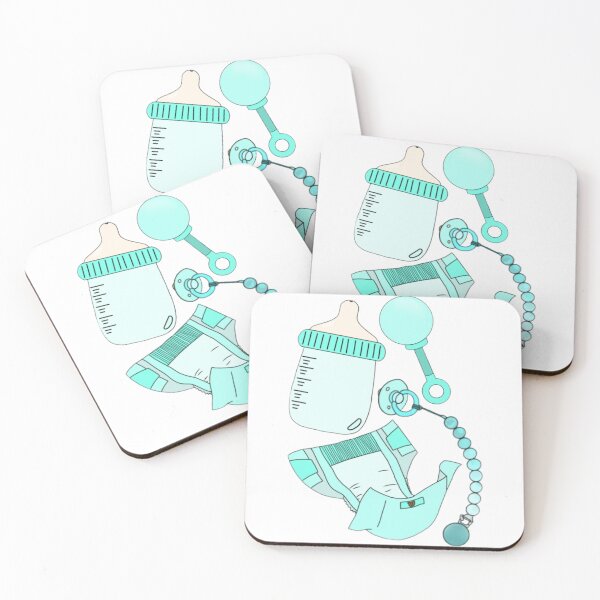 Item preview, Baby product patterns (teal) designed and sold by Artistkhg.